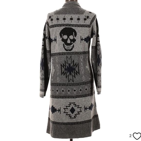 New Skull Cashmere Willa Wool & Cashmere Cardigan Large - Picture 6 of 13